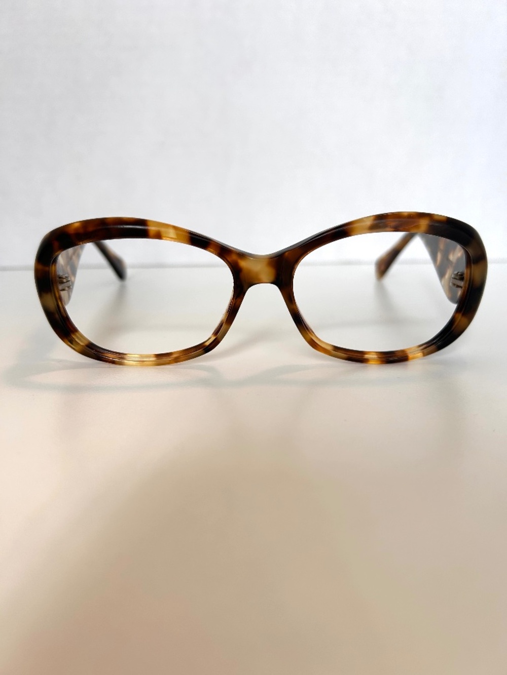 Jean Lafont Fauve brown tortoiseshell large eyeglasses frames 58 16 137